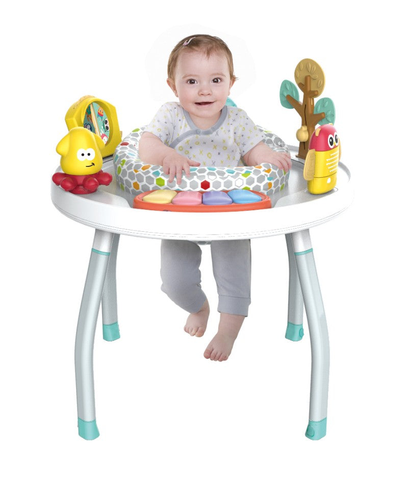 Infant 3-In-1 Baby Jump Chair with Play Table - Versatile Baby Walker