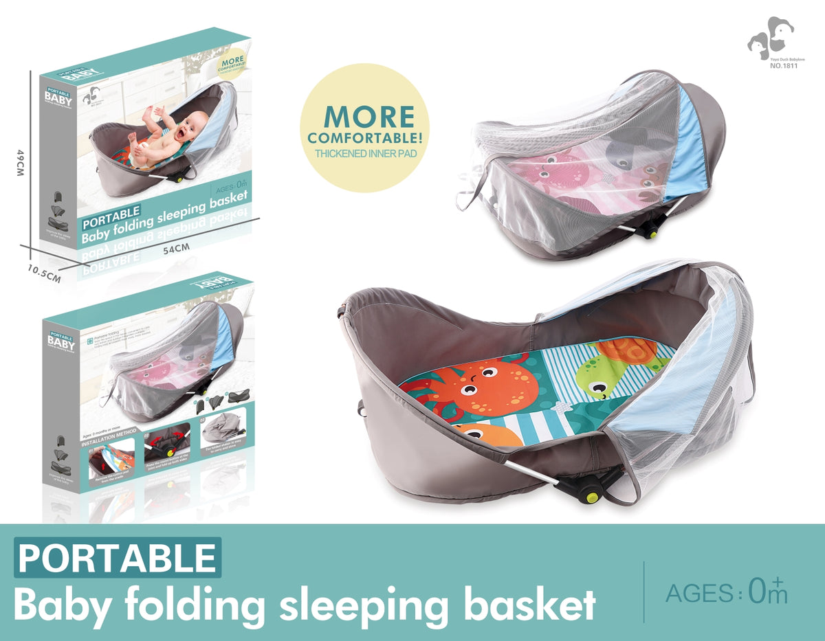 Portable Folding Baby Bassinet with Mosquito Net | 1811