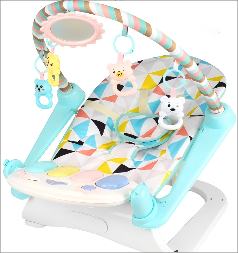 2-in-1 Baby Swing Piano Chair with Music & Lights | 0088