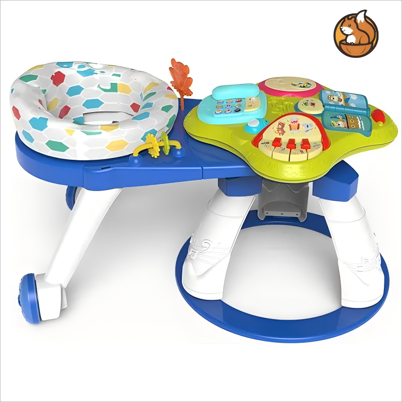 Toy Factory Wholesale Baby 3 in 1 Walk Around Baby Activity Center Blue Color