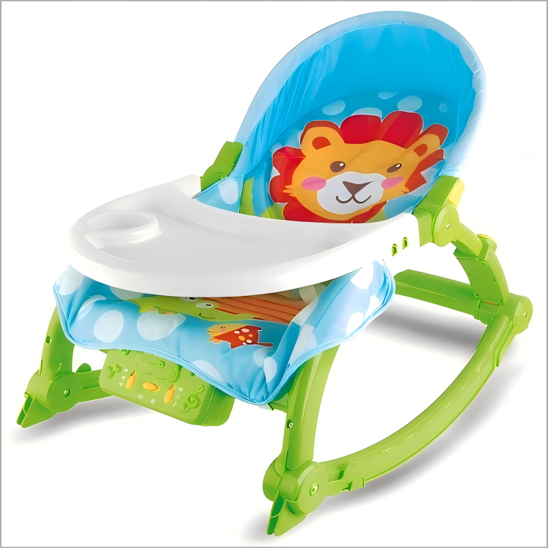 2-in-1 Baby Rocker Care Dining Table Chair – Versatile Rocking Chair for Infants Adjustable Baby Seat & Dining Chair