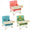 Foldable Baby Booster Seat With Safe Tray TPR Anti-Slip Base