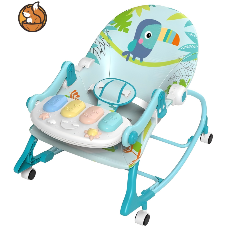 3-In-1 Baby Rocker Chair – Convertible Rocking Chair Glider & Baby Seat