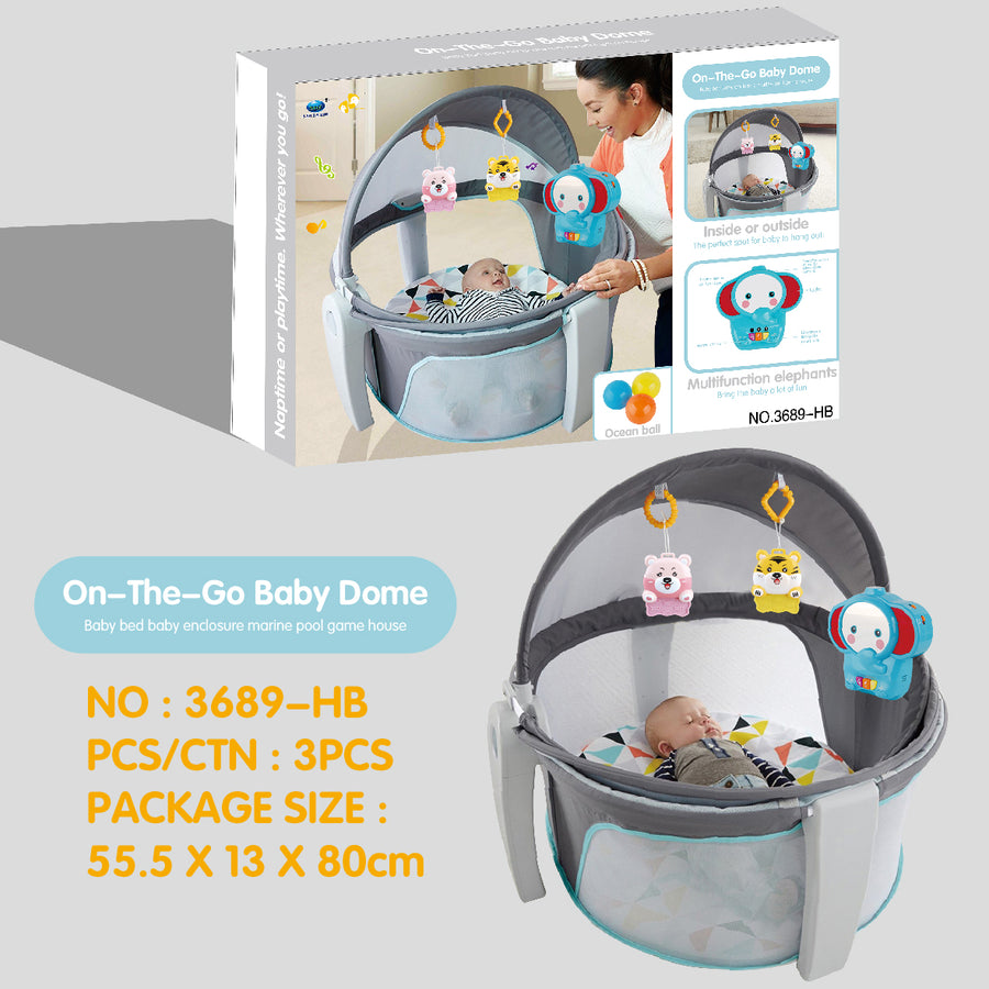 Portable Projection Dome Baby Bassinet | 3689-HB