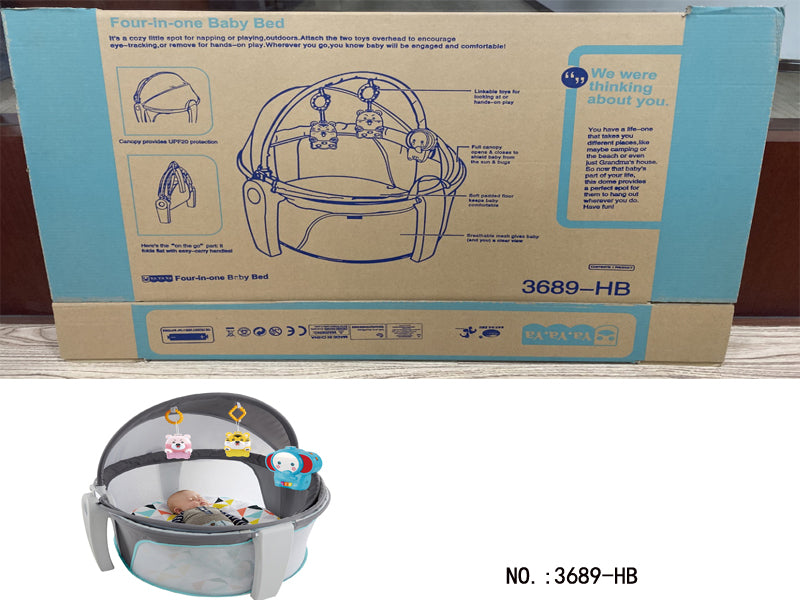 Portable Baby Bassinet On-the-Go Projection Dome Bassinet
