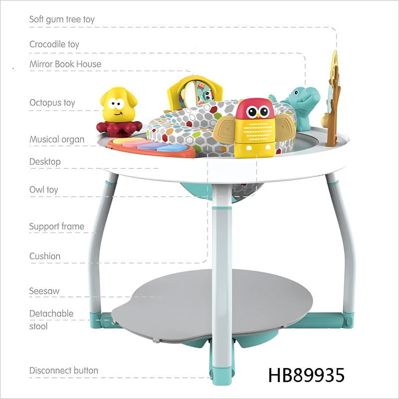 Infant 3-In-1 Baby Jump Chair with Play Table - Versatile Baby Walker