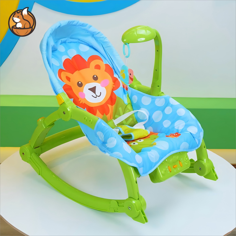 2-in-1 Baby Rocker Care Dining Table Chair – Versatile Rocking Chair for Infants Adjustable Baby Seat & Dining Chair