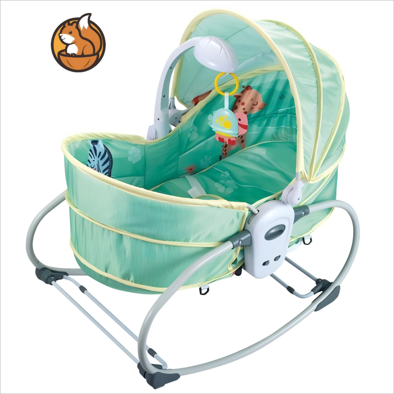 Toy Factory Wholesale Baby Bassinet Rocker with Mosquito Net and Wheels