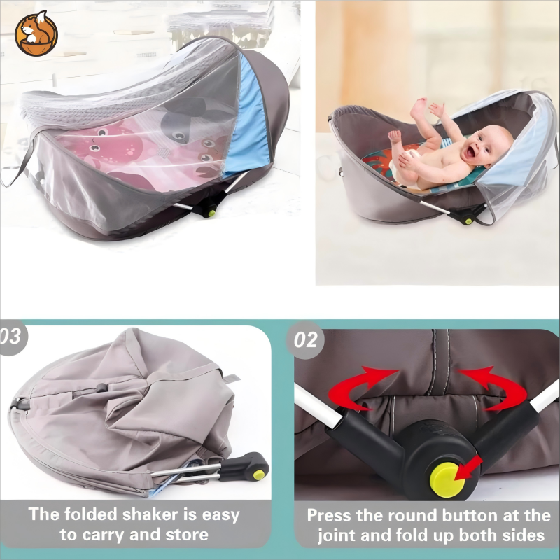 Portable Folding Baby Bassinet with Mosquito Net | 1811
