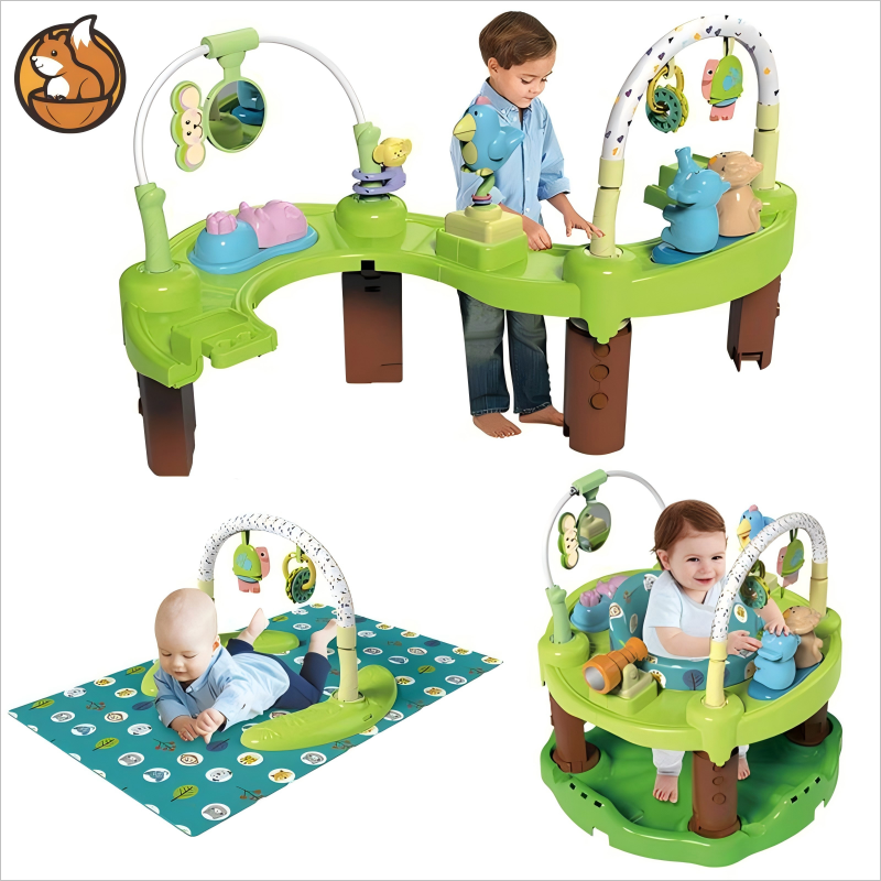 3 in 1 Infant Activity Walker Learning Center - Push Walker and Baby Walker for Newborns