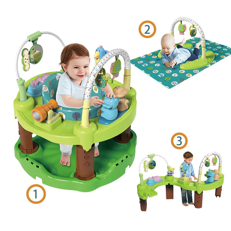 3 in 1 Infant Activity Walker Learning Center - Push Walker and Baby Walker for Newborns