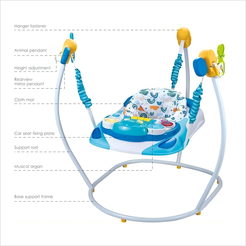 Stroller-Shaped Baby Jumper Activity Center