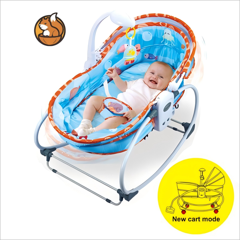 Toy Factory Wholesale Baby Bassinet Rocker with Mosquito Net and Wheels