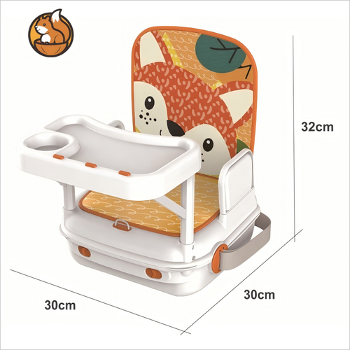 3-In-1 Baby Rocker Chair & Music Dining Table - Convertible Booster Seat Organizer
