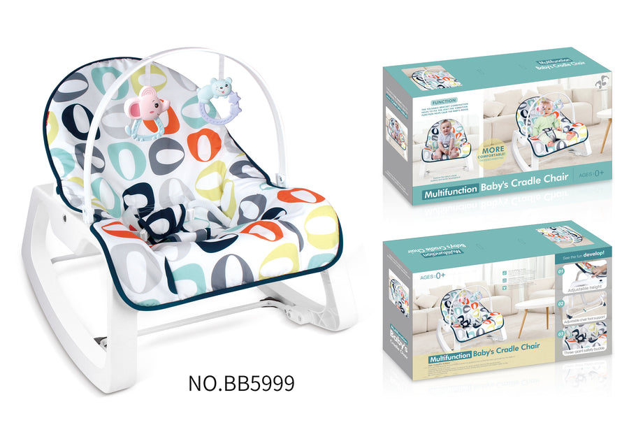 Vibrating Baby Bassinet Crib Rocker with Toys | PJT-BB5999