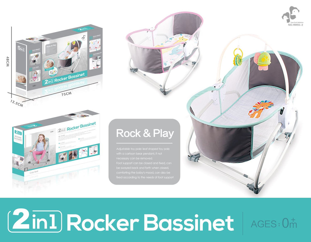 2-in-1 Convertible Baby Bassinet & Bedside Sleeper