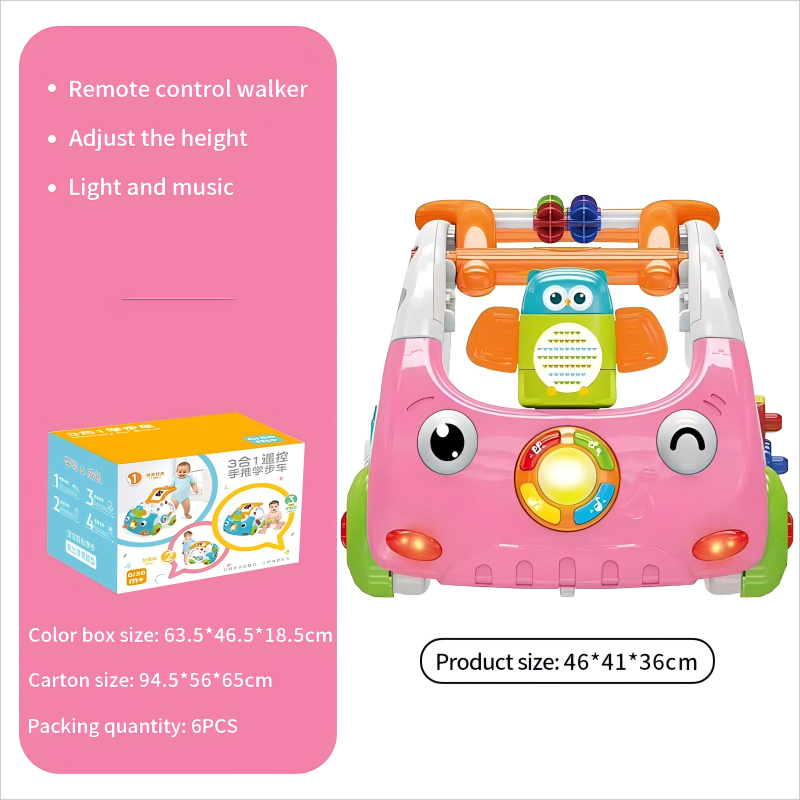 3-In-1 Infant Push Walker-Like Car - Multifunctional Baby Walker for Learning and Fun