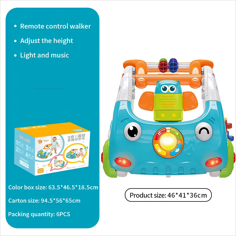3-In-1 Infant Push Walker-Like Car - Multifunctional Baby Walker for Learning and Fun